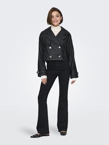 Veste en cuir synthétique souple ONLY contre le vent de mi-saison
