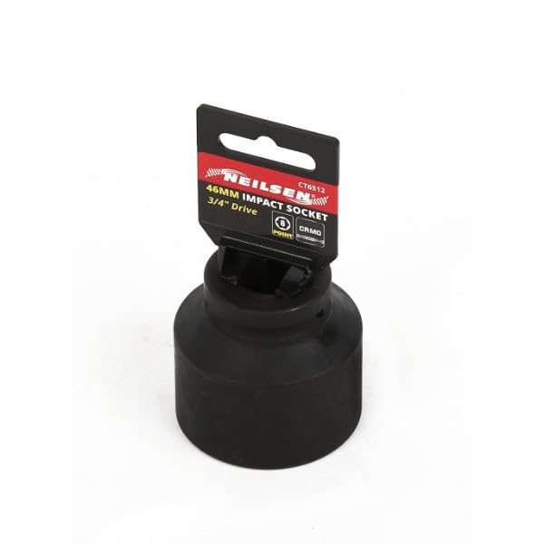Neilsen CT6512 3/4in Dr Chrome-Molybdenum Impact Socket 46mm - 6 Point Single Hex, Height 58mm — image 1