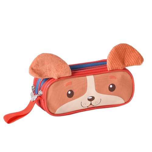 Estojo Escolar Creche Pets Na Cor Azul Marinho