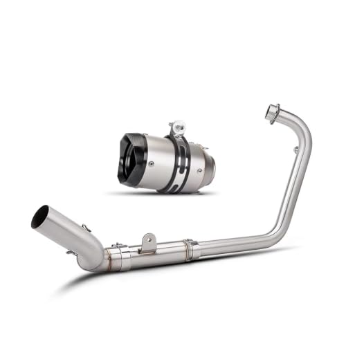 Silencieux d'échappement pour moto en acier inoxydable de 51mm compatible avec SRK250RS