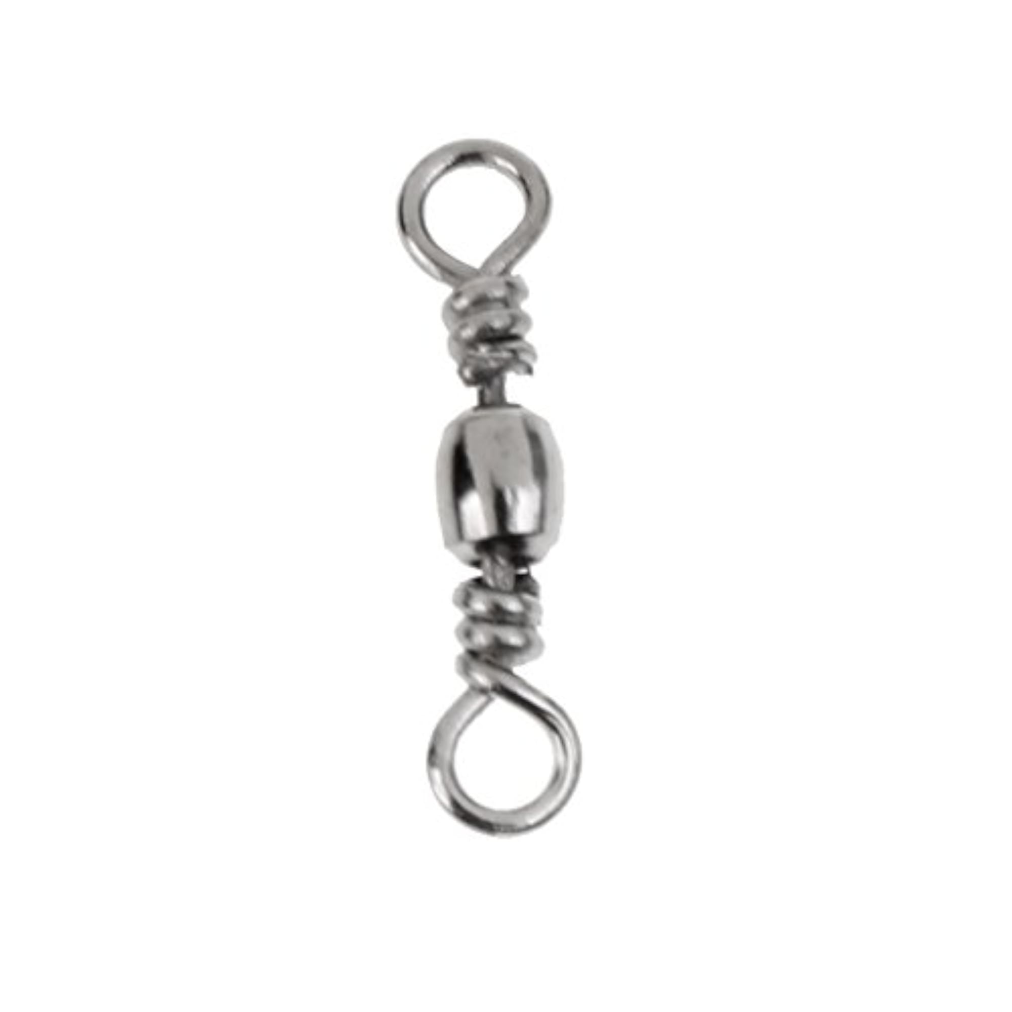 Copper Alloy Barrel Swivel Connector Solid Rings, 100Pcs
