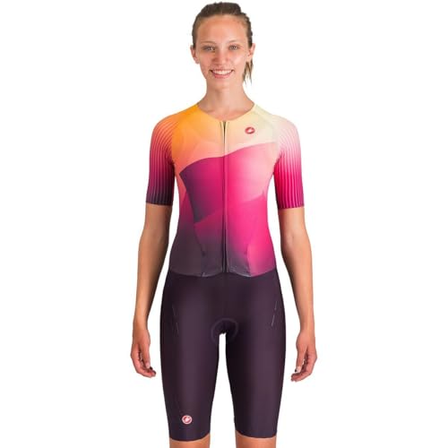 Free Sanremo 3 Short-Sleeve Tri Suit - Women's, Dark Night Shade/Vivid Orange, XL