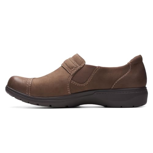 Clarks Clarks Brown's Carleigh Pearl Loafer, Taupe Nubuck, 8.5 Medium US