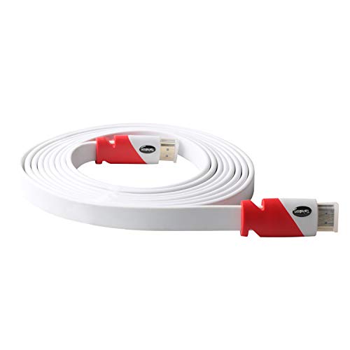 Tainston Flat High Speed Hdmi Cable (15 Feet) Support 4K 2160P,3D,1080P,Audio Return Channel #TOP6