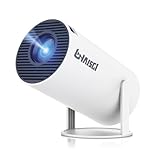 Mini Projector, 4K 1080P Support Portable Projector with Dual Band WIFI6 and Bluetooth 5.2 Android 13, Auto Keystone Correction, 180° Rotatable, 40