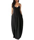 Wolddress Womens 2023 Casual Sleeveless Sundress Plus Size Loose Plain Long Summer Beach Maxi Dress