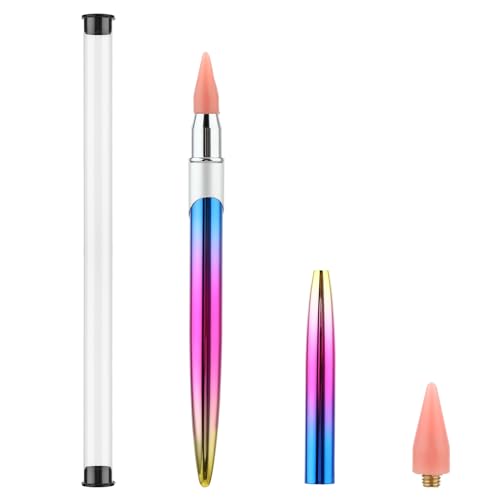 Lusofie Rhinestone Picker Tool Wax Pen With Extra Wax Tips Rhinestone Applicator for Nail Art DIY Decoration