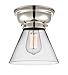 Innovations 623-1F-PN-G42 Large Cone 1 Light 8 inch Flush Mount, Polished Nickel
