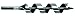 Power Drill I-100 Auger Bits - i100-1-1/4 power auger b