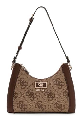 Sac à épaule GUESS Karnilla le raffinement du design texturé marron brun