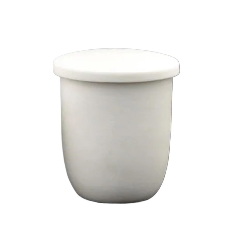 DaneGPT Alumina Crucible with Lid 5ml and 10ml Ceramic Mini Crucible Cup for Lab Furnace Melting