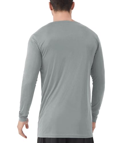 Image of Mens Tall Rash Guard Long Sleeve T Shirts-UPF 50+ Sun Protection Swim Tee
