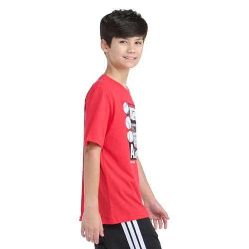 Image of Adidas Boys Short Sleeve Baseball Poster Tee