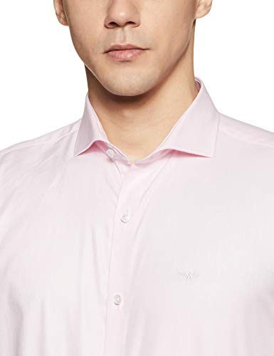 Image of Park Avenue Men's Pure Cotton Stripe Pattern Slim Fit Semi Cutaway Collar Full Sleeve Formal Shirt