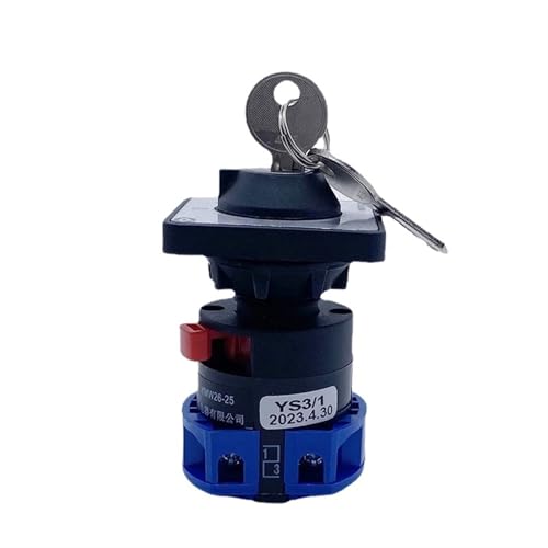 Interrupteur à came rotatif LW26-25YS3/1S de 22mm pour coupure de courant