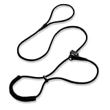 Fenrir Figure of 8 Dog Leash Stops Pulling for Medium/Large Dogs Comfortable Padded Nose Support, Spring Loaded Stopper 75 Inches