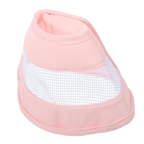 BESPORTBLE 複合コーンカラー 停止 インフレータブル 中型犬用ドッグコーン ニャー ベル 豆腐猫砂 猫のもの の猫の首輪 子猫コーン ペットの術後首輪 のペットの首輪 ピンク 塩ビ