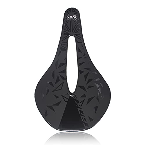 Selle vélo carbone évidée noire 155mm de haute précision pour le racing