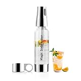 Soda Siphon 1L,Portable Sparkling Water Maker,Compact Carbonated Water Machine for Flavored Drinks Reusable Beverages Machine Kit,Travel Soda Machine for Home & Outdoor