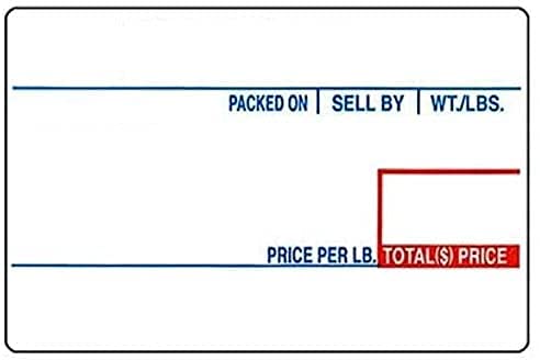 VisionTechShop LST-8010 Printing Scale Label, 58 x 40 mm, UPC 12 Rolls of 700 Labels