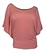 eVogues Plus Size Dolman Sleeve Top