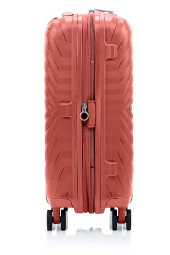 Image of Samsonite Octolite Neo Suitcase, Double Spinner Wheels, Polypropylene|TSA Combination Lock|Expandable|Anti-Theft Secuirty Zipper|Inner Mesh Pocket - 3 Years International Warranty, Coral, 55 cm