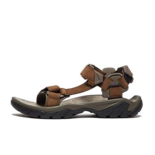 Teva Sandalia Terra FI 5 Universal LTR Punta Descubierta Hombre, Marrón (Carafe Cara), 43 EU