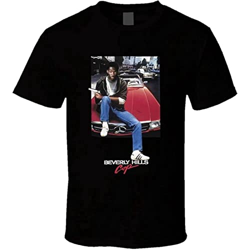 YUNFU Beverly Hills Cop Retro 80'S Movie T Shirt Black XL