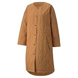 Puma Womens Infuse Oversized Padded Full-Zip Jacket Athletic Outerwear Casual Comfort Technology - Brown - Size L