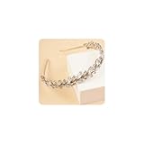 Kercisbeauty Wedding Bridal Opal Crystal Hair Crown Silver Tiara Accessories for Women Girls Dressy Handmade Jewelry