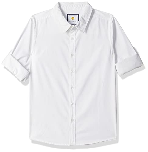 Image of Amazon Brand-Symbol Boy's Cotton Regular Shirt (Symaw22Shr02 White 2-3 Years)