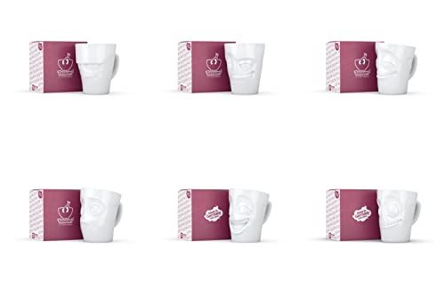 FiftyEight Set Di 2 Tazze In Porcellana “Verschmitzt + Vergnügt” – 350 Ml – Lavabili In Lavastoviglie E Microonde