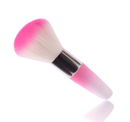 KGEND 1PC Pro Nail Art Dust Cleaner Face Blush Brush ,Cosmetic Gift (Pink)