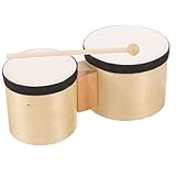 Toyvian Bongos Instruments Pour Tambour Rythmique Bois Jouet Musical Adapté Aux Débutant...