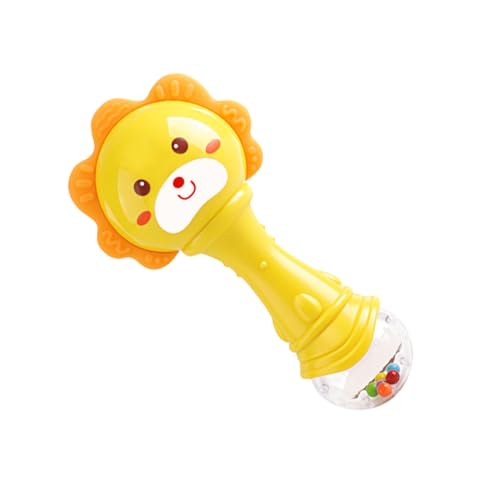 Generic Cartoon Handheld Rattle for Boy Girl Lightweight Portable Educational Training for Hearing Coordination and Music Interest Development Random Color
