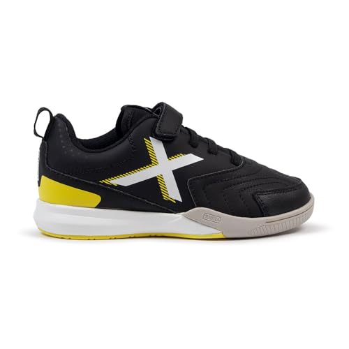 Zapatillas MUNICH RONDITO con cordones elásticos en negro talla 29 para niños