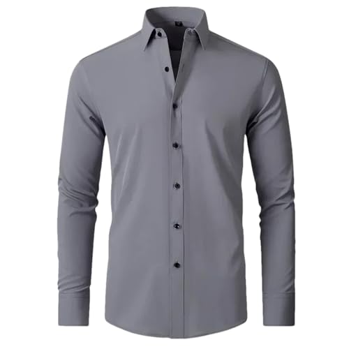 Chemise casual homme bleu marine à manches longues vêtement idéal pour le bureau et les sorties