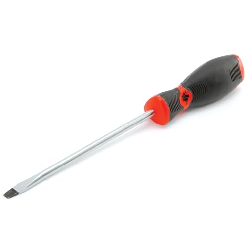 Image of Performance Tool W30989 Black & Red Slotted Screwdriver, 1 /4-Inch x 6-Inch