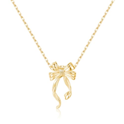 Gargantilla de plata de ley 925 con lazo gargantilla mujer niña joven 1