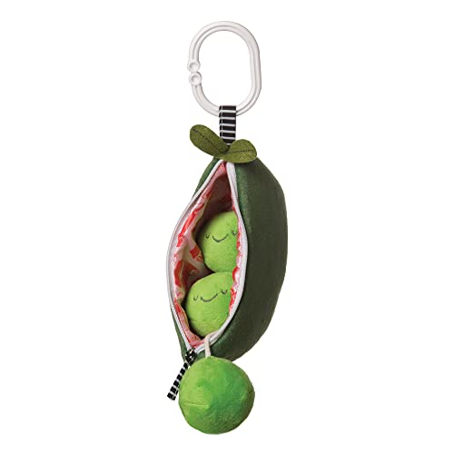 Manhattan Toy Farmer's Market Peas In A Pod Rattle, Squeaker & Travel Baby Toy #TOP1