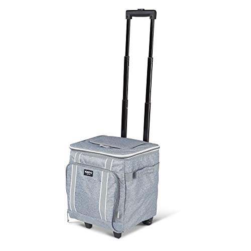 Igloo MaxCold Voyager 40-Can Roller Cooler, Gray - image 4
