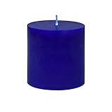 Zest Candle Pillar Candle, 3 by 3-Inch, Blue