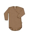DILLING Overslagromper Van Merino Wollen/Zijden Voor Baby's Walnoot 56