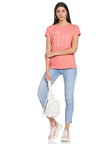 Image of Enamor Short Sleeve Crew Neck Regular Length Basic Crew T-Shirt - Slim Fit, Soft and Breathable Stretch Cotton - E147