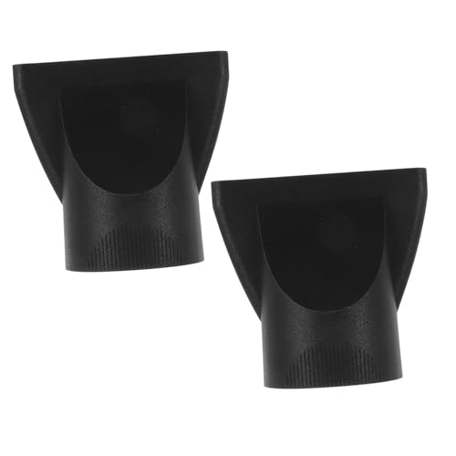 NIYANGLE 2Pcs Hair Dryer Nozzle Attachments for Curly Hair Styling Compatible with Blow Dryers Salon Hairdressing Tools Black Diffuser Nozzles