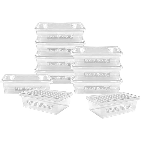 CrazyGadget® 32L Large Underbed Storage Boxes Cover