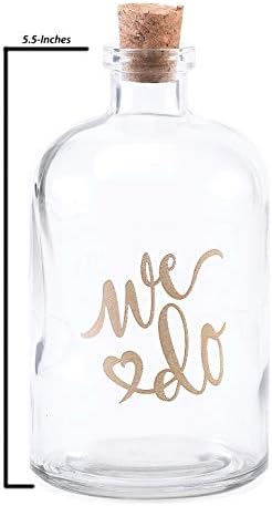 Hortense B. Hewitt Wedding Accessories Sand Ceremony Decanter, We Do, 5.5-Inches image 4
