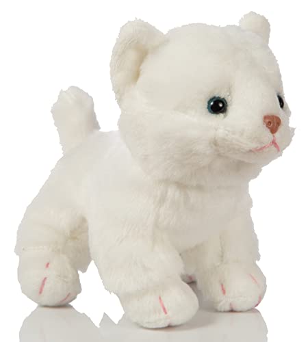 Uni-Toys - Bébé Chat (Blanc), Debout - 13 cm (Hauteur) - Chaton en Peluche - Doudou - HT-30301