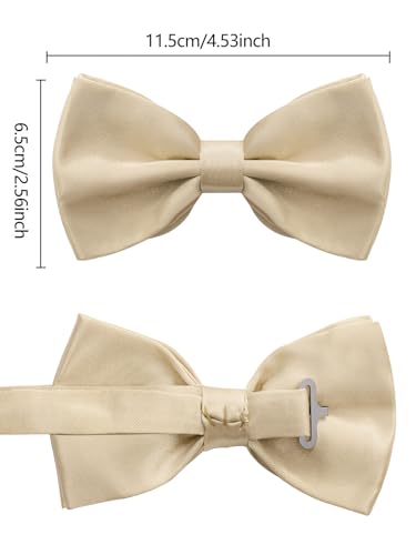 Image of habibee Suspenders and Bow Tie Set for Men, Adjustable Elastic Braces with Y-Back, Diverse Colors, Strong Clips