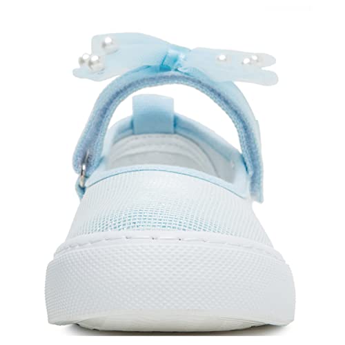 Toandon Toddler Girls Sparkle Glitter Flats Sneakers Age 3-103